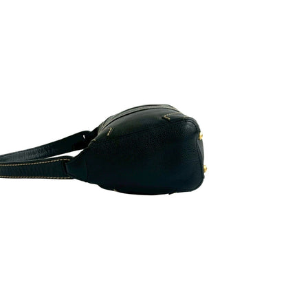 Chanel Double-Face Coco Mark Stitched Caviar Leather Handbag