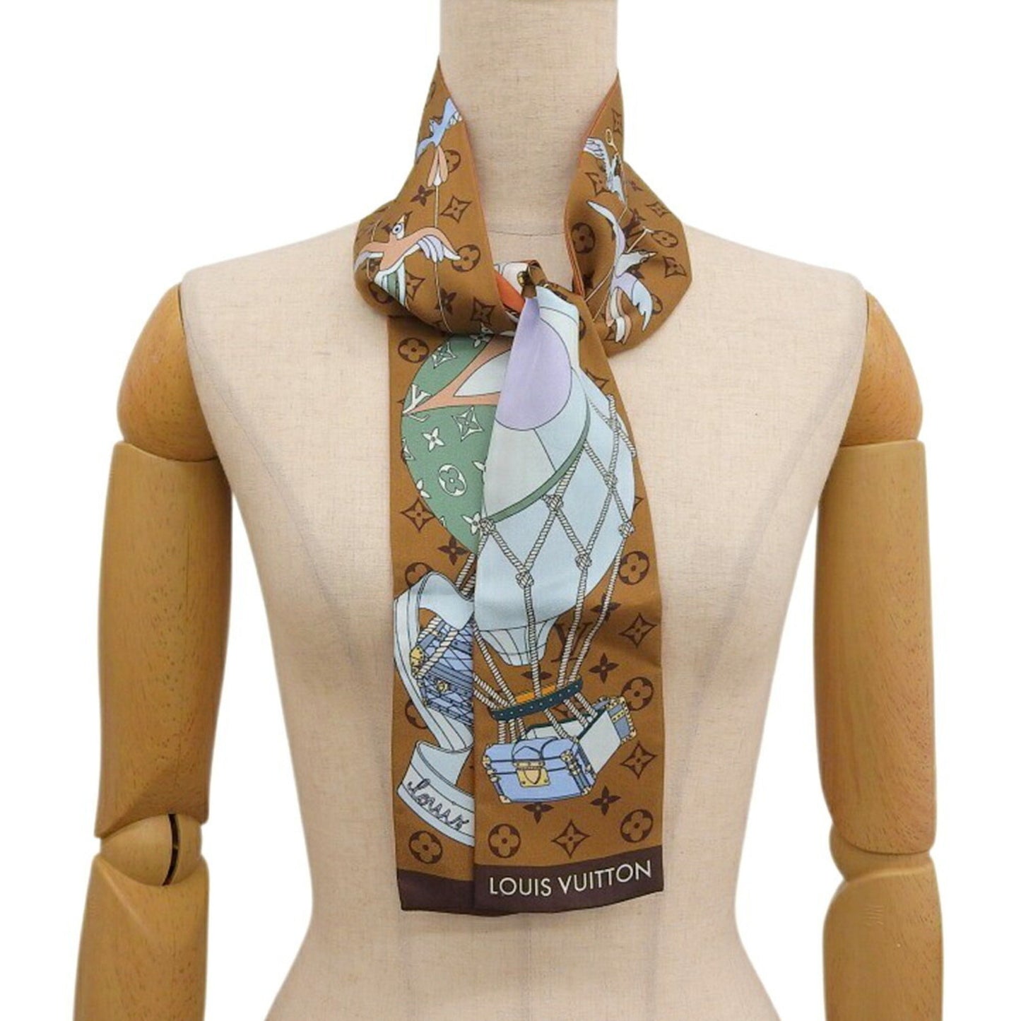 Louis Vuitton Lv Journey Twilly Bandeau M93332 Monogram Print Scarf/Muffler