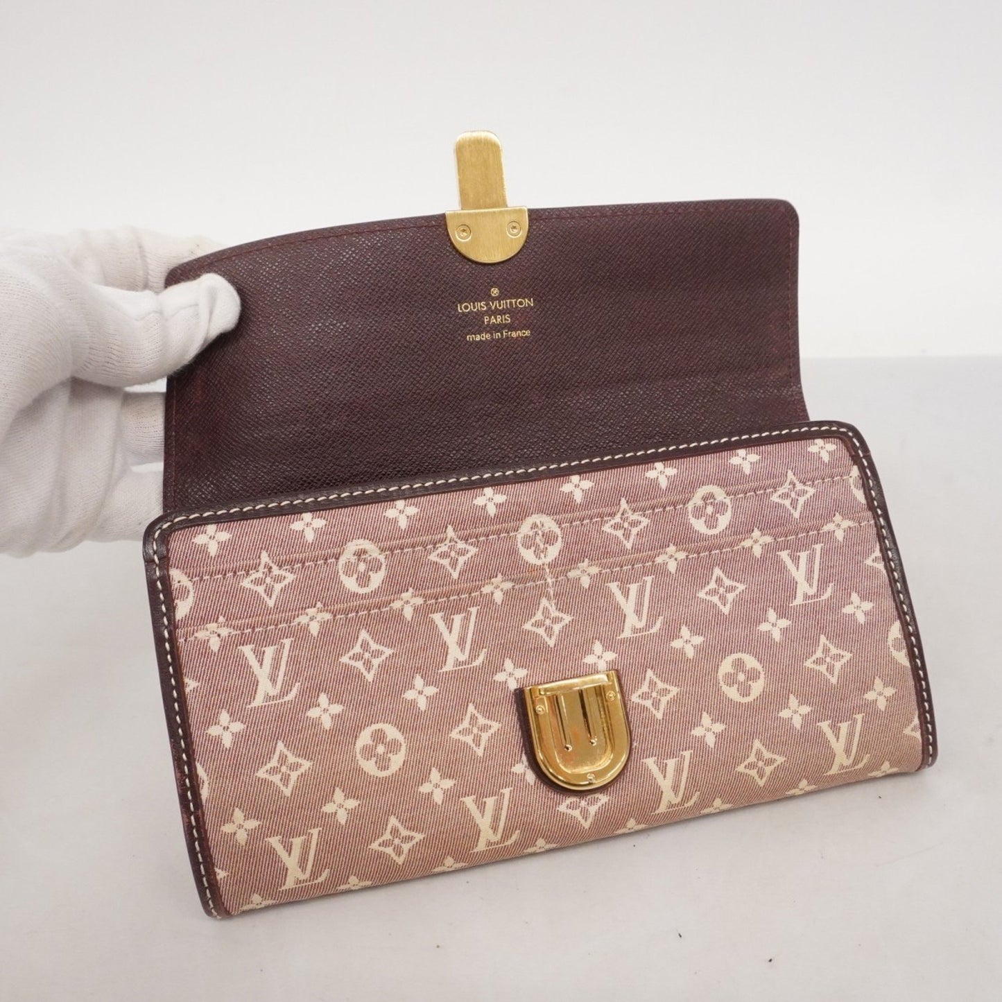 Louis Vuitton Monogram Idylle Portefeuille Sarah Long Wallet M63008 Sepia