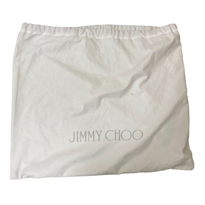 Jimmy Choo Sasha Star Punching Leather Tote Bag In Black