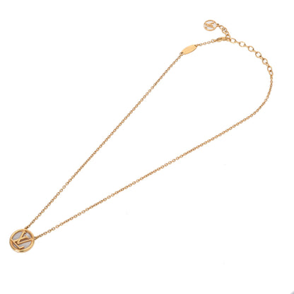 Louis Vuitton Collier Gold M80259 Women'S Gp Mother-Of-Pearl Necklace
