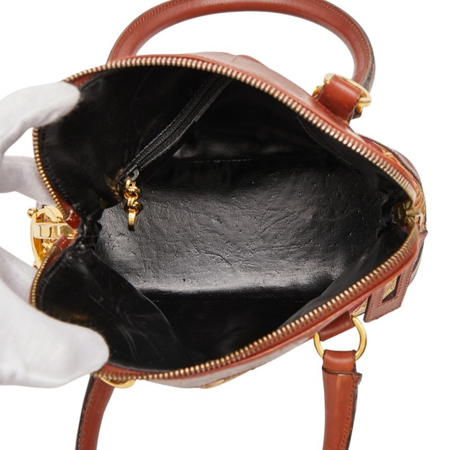 Salvatore Ferragamo Botanical Print Handbag/Shoulder Bag