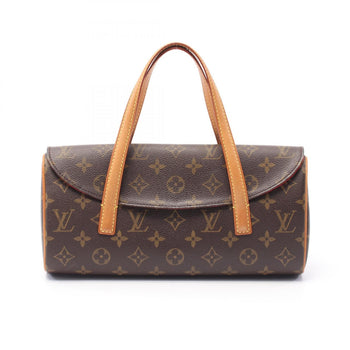 Louis Vuitton Sonatine Handbag Coated Canvas Leather Monogram