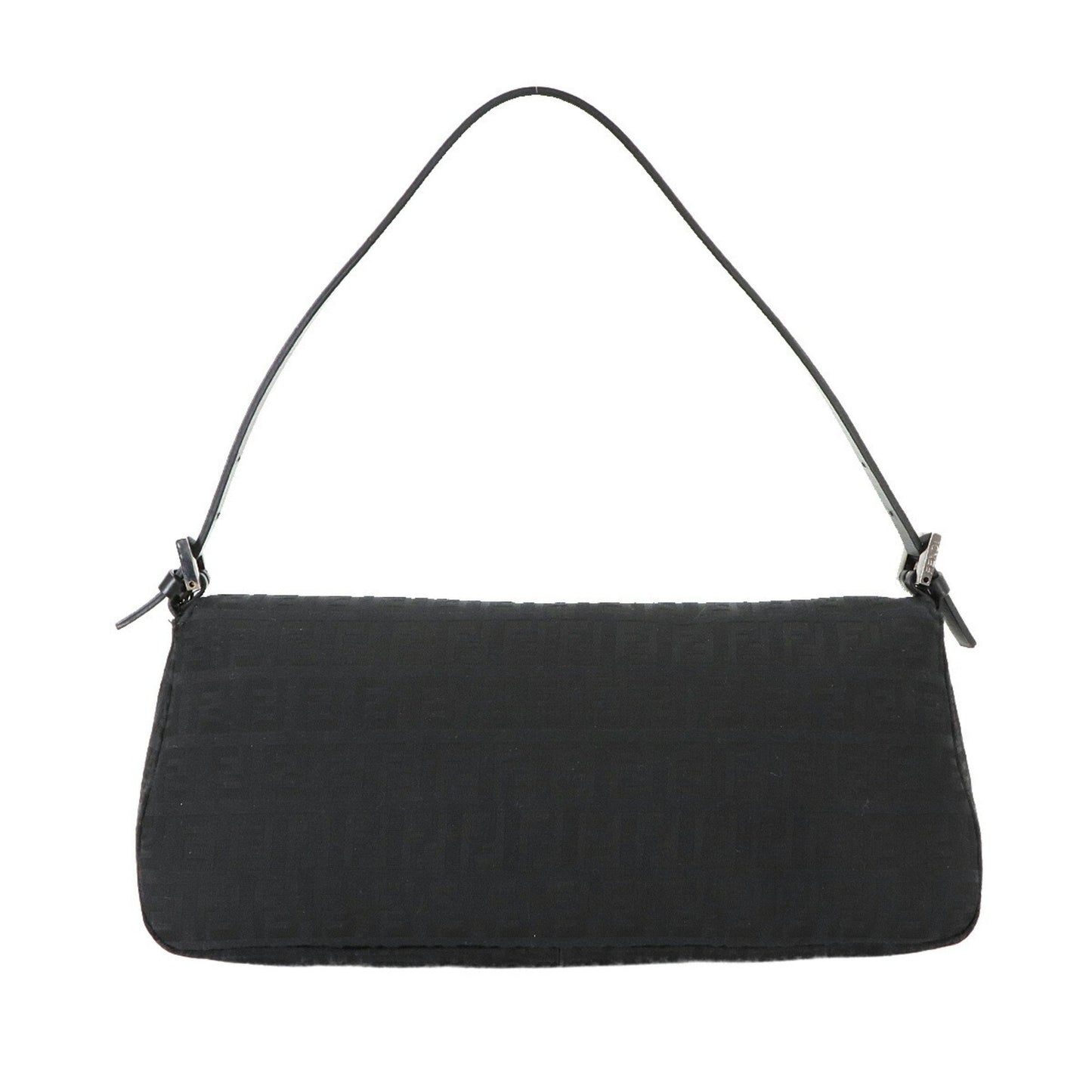 Fendi Zucchino Mamma Bucket Shoulder Bag In Black Canvas
