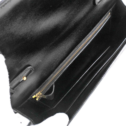 Hermes 2Way Clutch Tassel Calf Black ?O