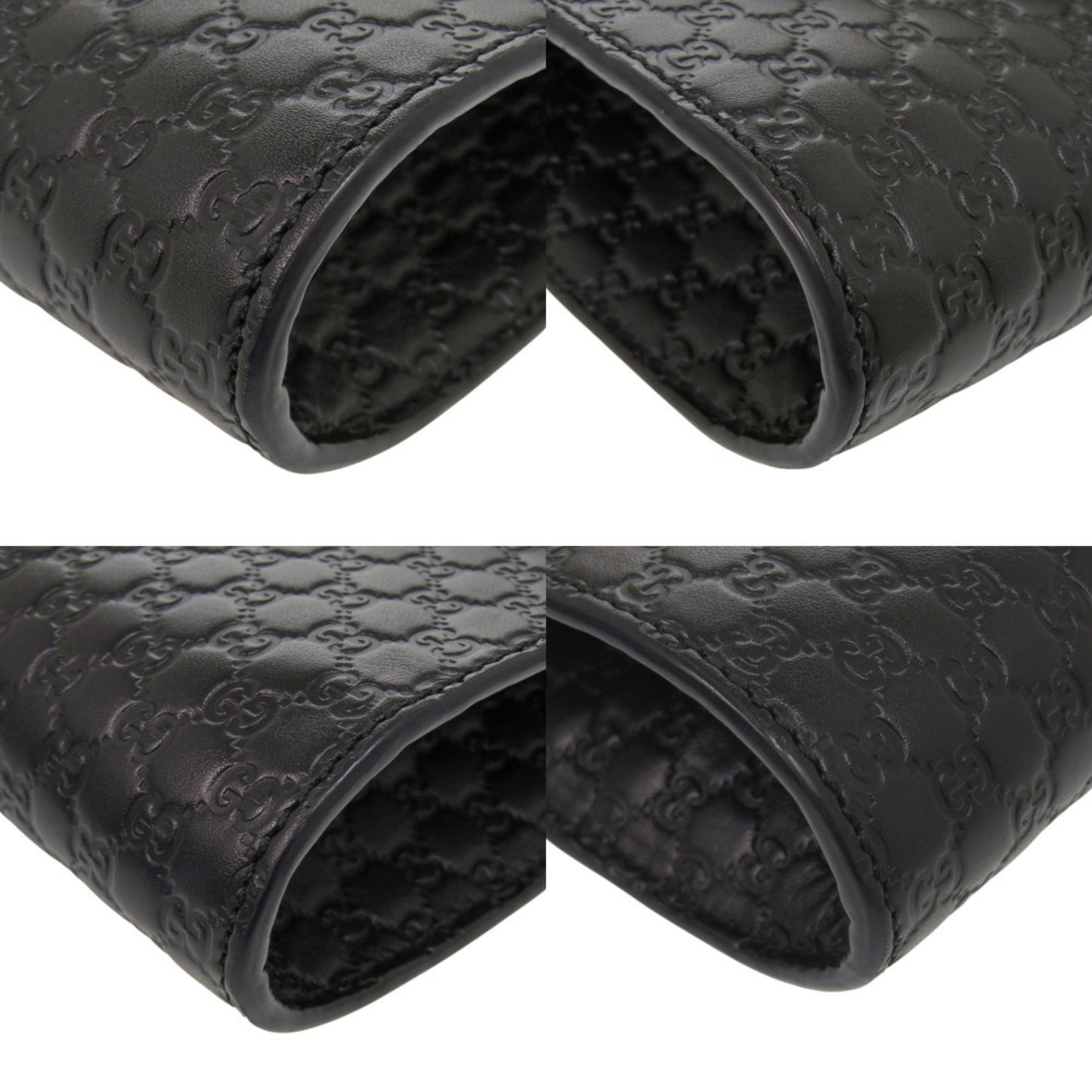 Gucci Emily Micro Guccissima 449636 Leather Black Chain Shoulder Bag 0512 Gucci