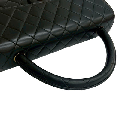 Chanel Vintage Matelasse Coco Mark Lambskin Leather Handbag
