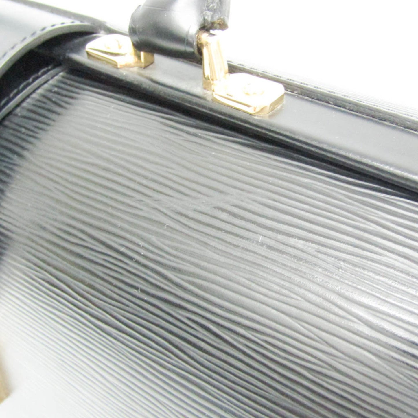 Louis Vuitton Epi Serviette Fermoir M54352 Men'S Briefcase Black