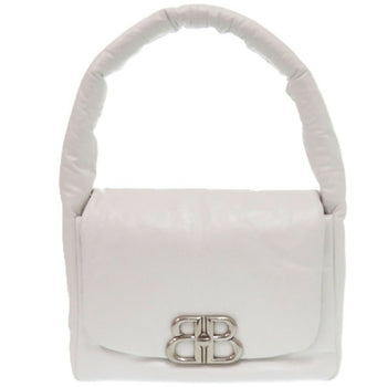 Like New Balenciaga Monaco Handbag In White Leather