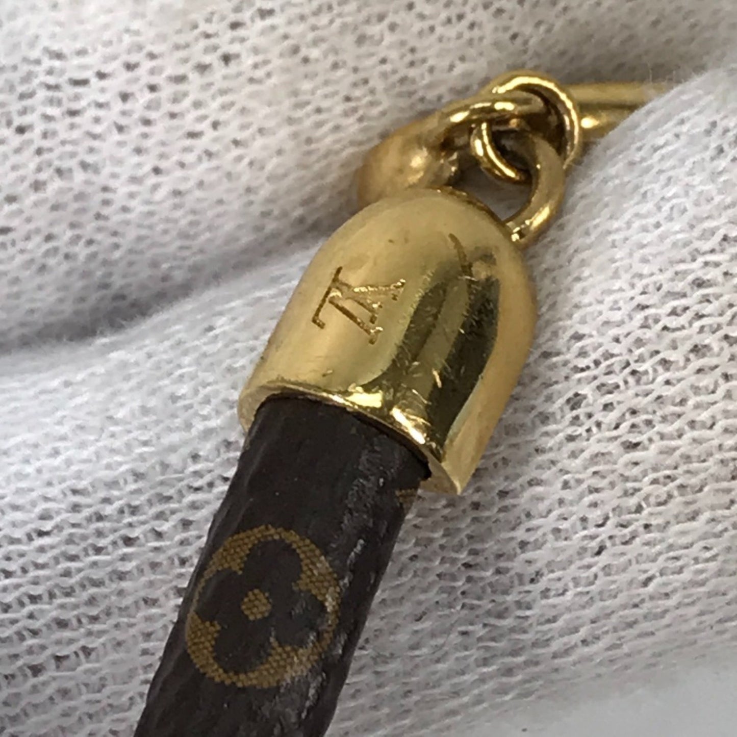 Louis Vuitton M6758F Monogram "Say Yes" Heart Bangle Bracelet In Canvas