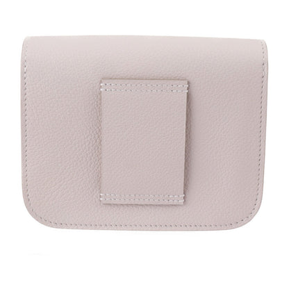 Hermes Constance Pouch - Evercolor Mauve Pale Compact Wallet Coin B Engraved 2414033007097R1