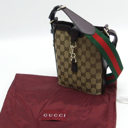 Gucci Gg Shadow Sherry Line Mini Bucket Bag Shoulder Unused