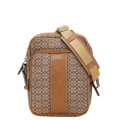 Coach Mini Signature Crossbody Shoulder Bag In Beige