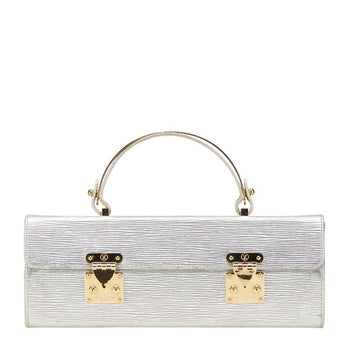 Louis Vuitton Epi Galaxia Handbag M92183 Silver Leather