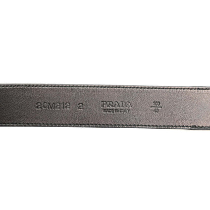 Prada Triangle Logo Plate Body Bag/Waist Bag Belt: 100 40 2Cm212 Black Nylon Leather
