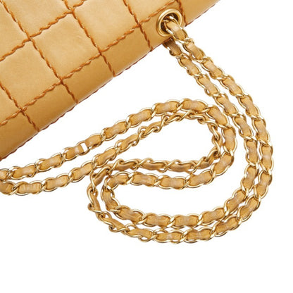 Chanel Wild Stitch Chocolate Bar Chain Shoulder Bag In Beige Lambskin