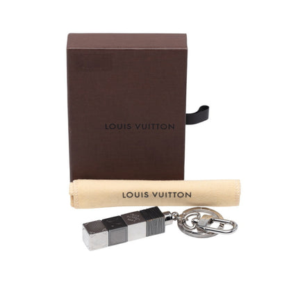 Louis Vuitton Porte-Cls Cube Charm Keychain Bag M67142 Silver Metal