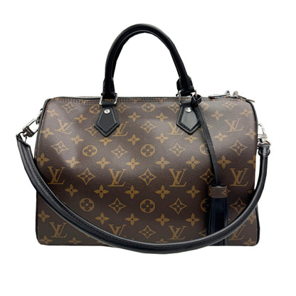 Louis Vuitton Monogram Macassar Speedy Bandouliere 30 Soft M12243 Rfid Boston Bag