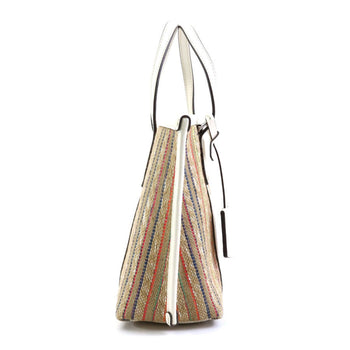 Tory Burch Handbag Shoulder Bag Raffia Leather Multicolor