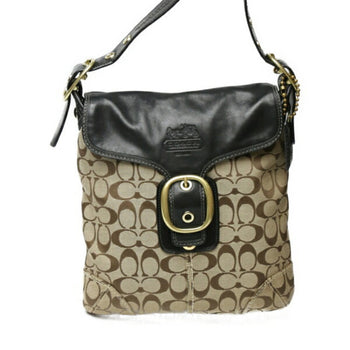 Coach Crossbody Signature 11436 Coach Black X Beige Shoulder Bag