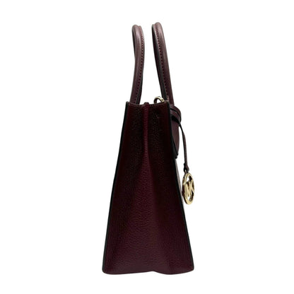 Michael Kors 2-Way Handbag/Shoulder Bag In Bordeaux Leather