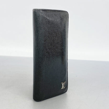 Louis Vuitton Taiga Portefeuille Brazza Long Wallet M30285 Noir