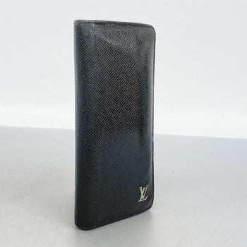 Louis Vuitton Taiga Portefeuille Brazza Long Wallet M30285 Noir