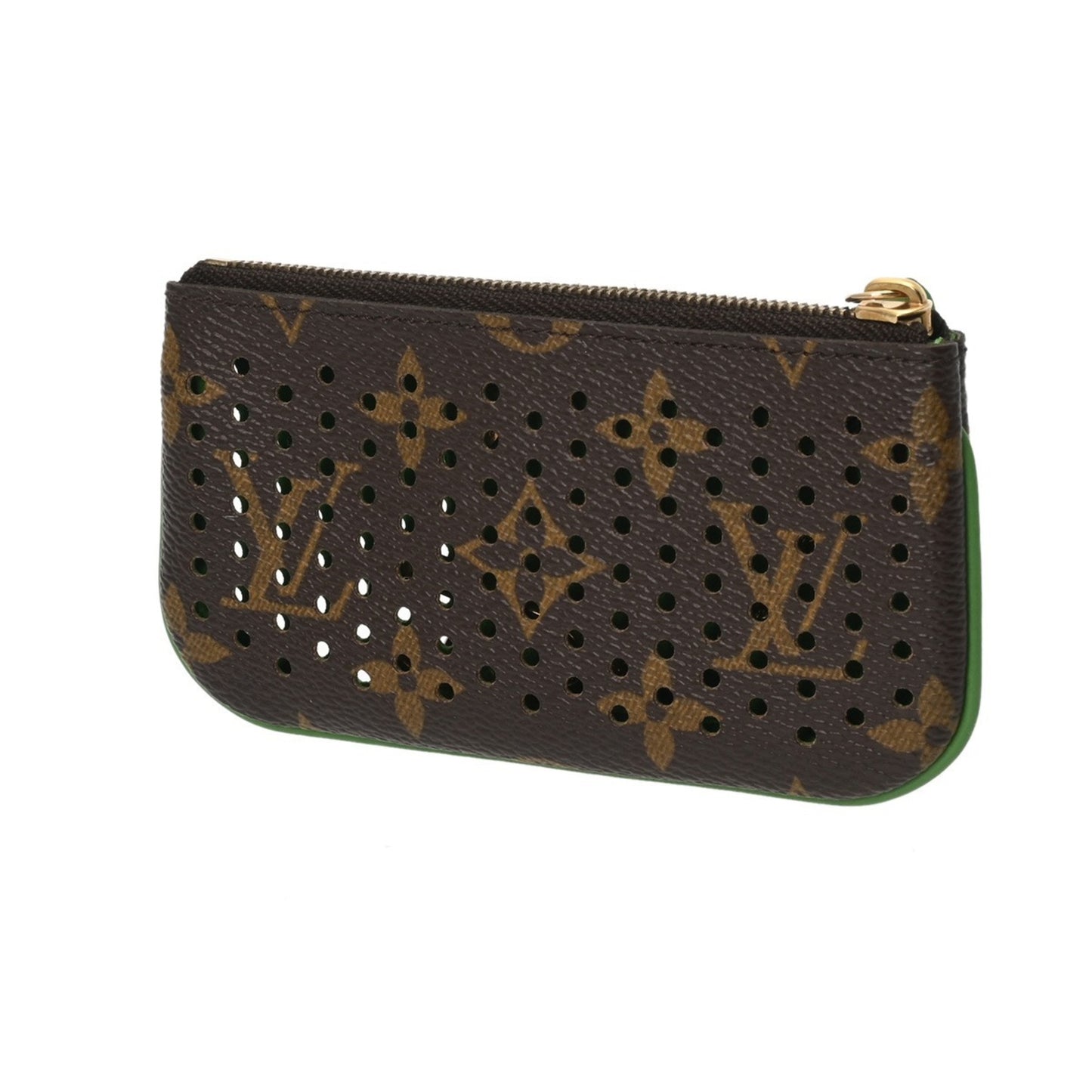 Louis Vuitton Monogram Perforated Pochette Cle Vert M95186