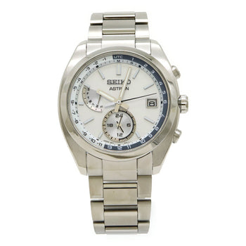 Seiko Astron Radio-Controlled Solar Watch With Silver Dial And Titanium Dial