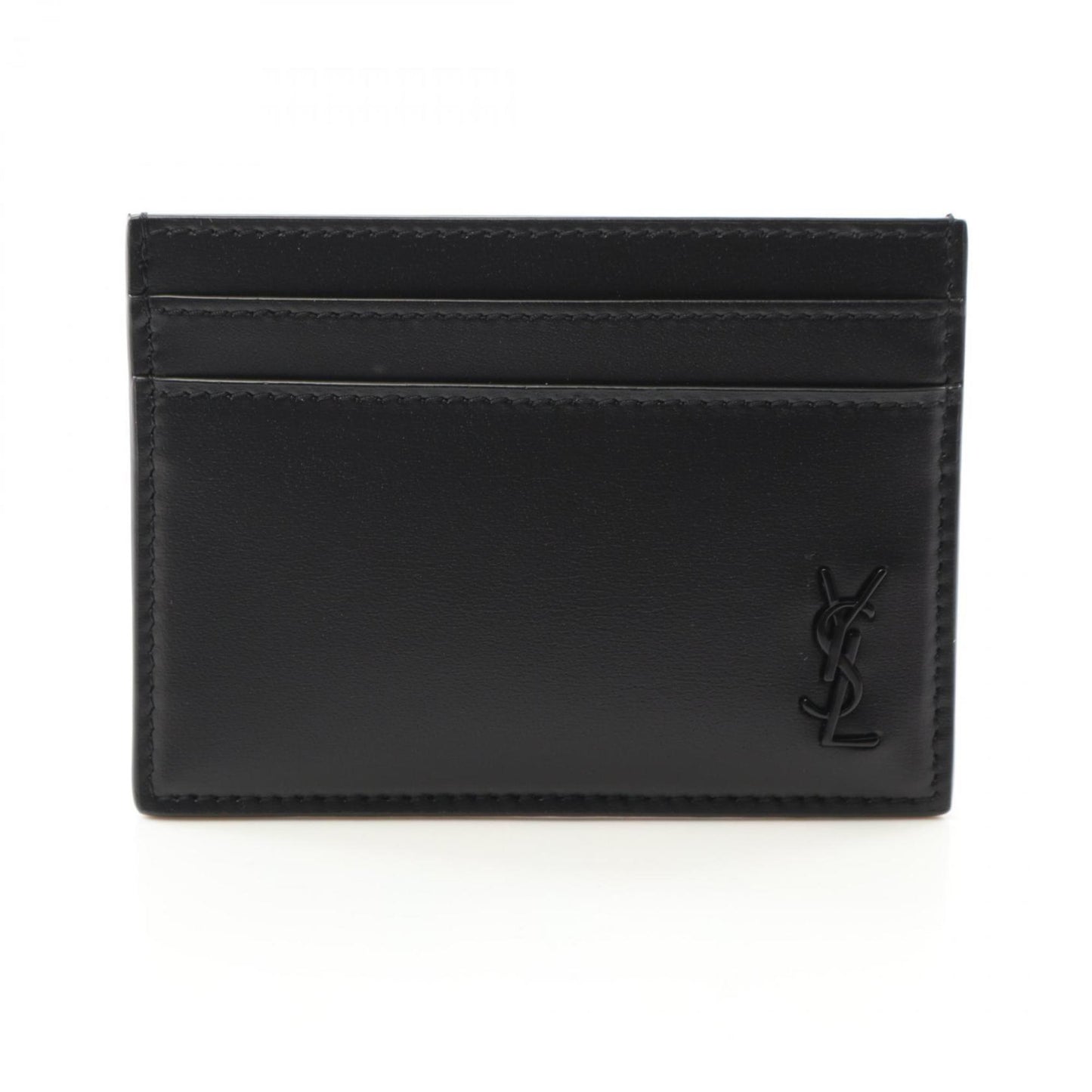 Saint Laurent Tiny Cassandra Business Card Holder/Card Case Leather