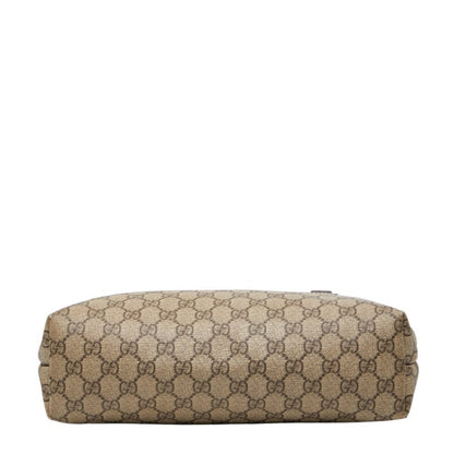 Gucci Gg Supreme Handbag Tote Bag 211138 Beige Ivory Leather