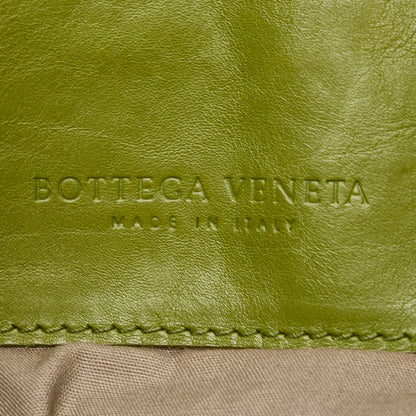 Bottega Veneta Intrecciato Crossbody Shoulder Bag In Green Leather