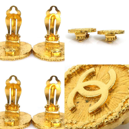 Chanel Metal Gold Earrings