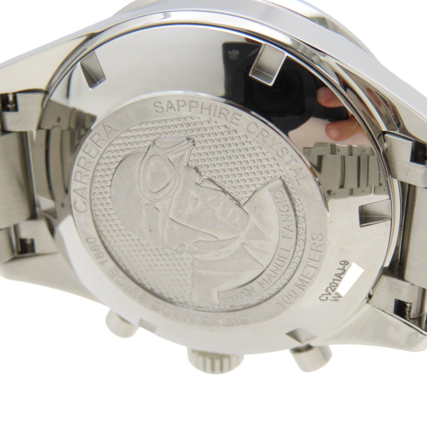 Like New Tag Heuer Carrera Calibre 16 Cv201Aj-9 Automatic Watch In Stainless Steel