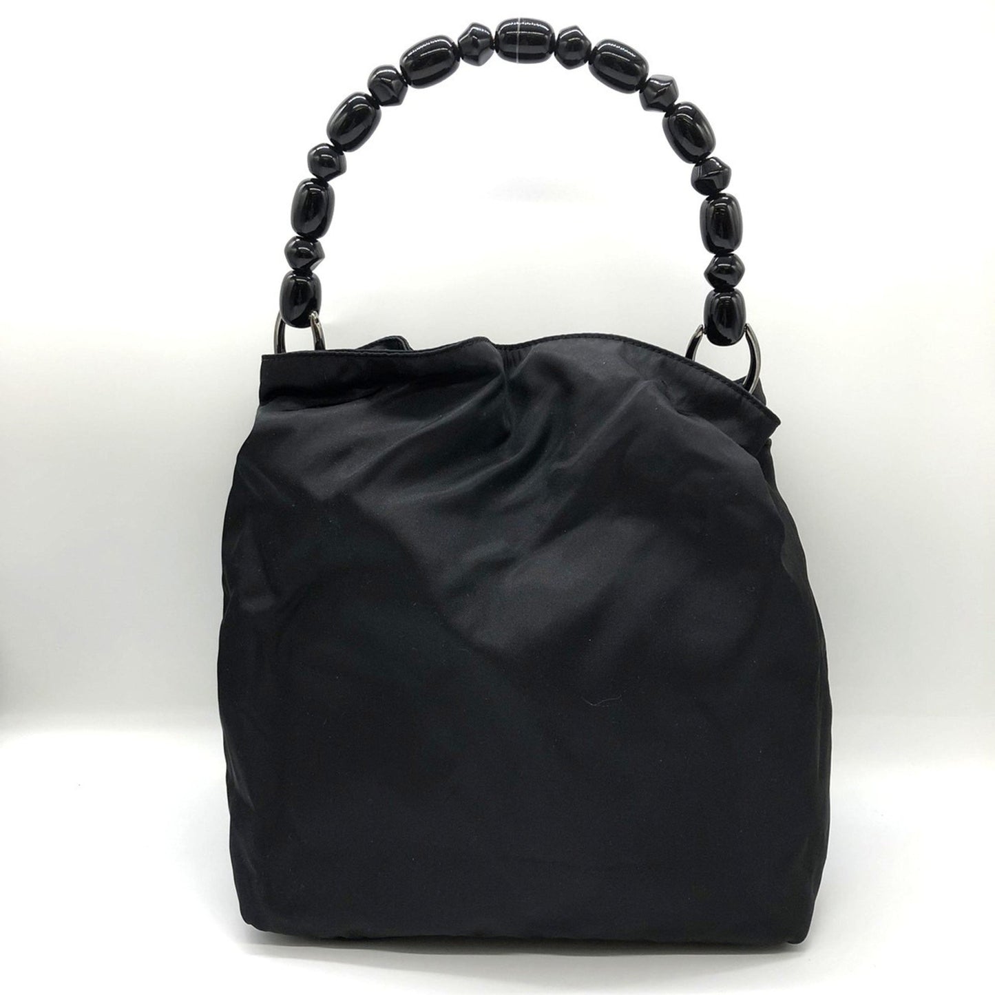 Christian Dior Dior Handbag Black Marispearl Nylon