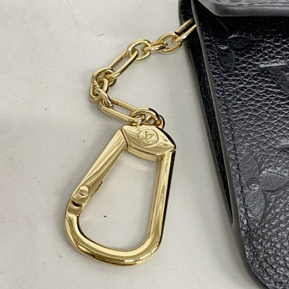 Louis Vuitton Monogram Empreinte Pochette Cle Wallet/Coin Case M60633 Noir