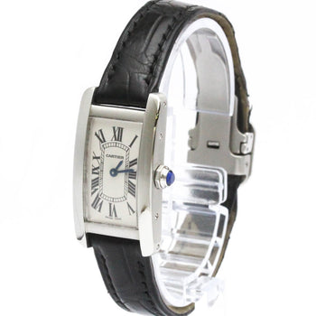 Cartier Tank Americaine Sm Steel Leather Quartz