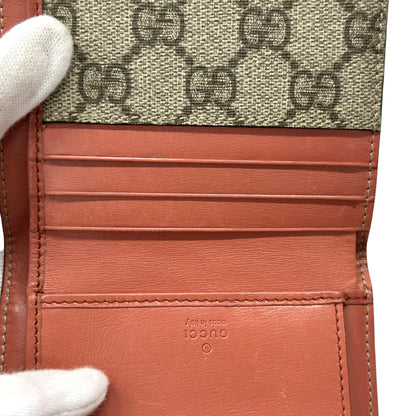 Gucci Gg Supreme Interlocking G Bifold Wallet For Women