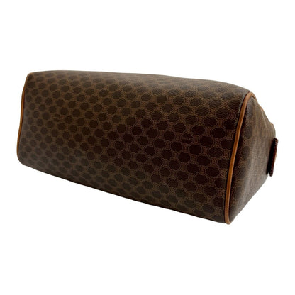 Celine Vintage Macadam Blason Triomphe Leather Handbag/Mini Boston Bag