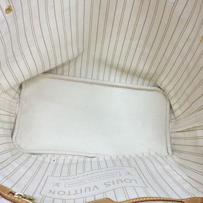 Louis Vuitton Damier Azur Neverfull Mm Tote Bag N41361 White