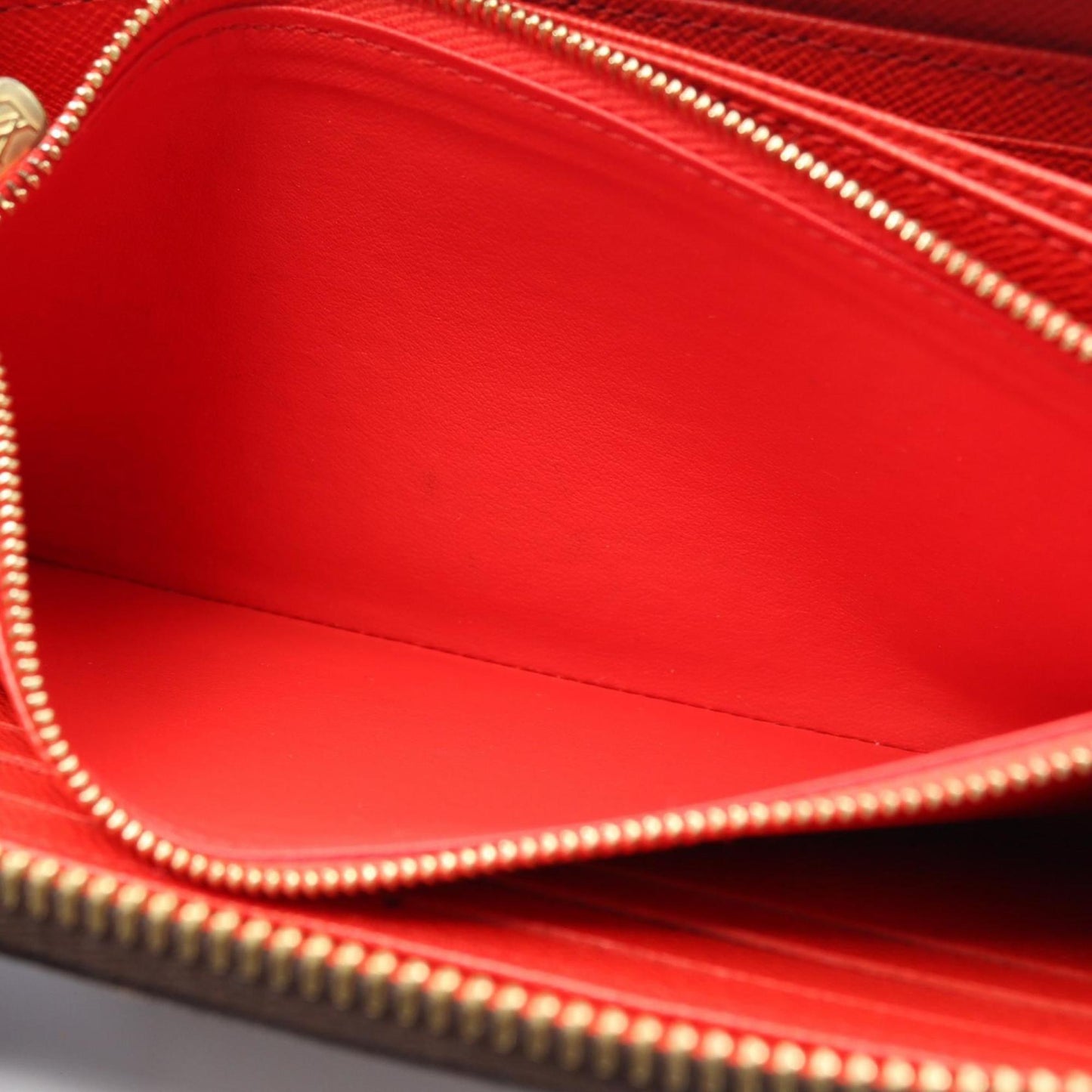 Louis Vuitton Zippy Wallet Monogram Coquelicot Round Long