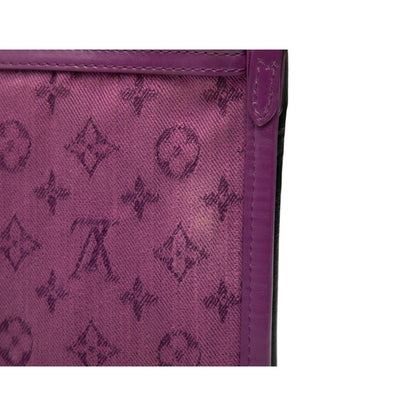 Louis Vuitton Monogram Flat Messenger Chain Shoulder Bag M44641 In Maroon