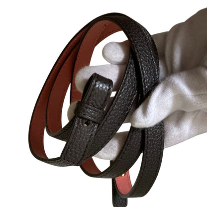 Salvatore Ferragamo Amy Gancini Handbag In Dark Brown