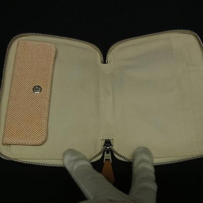 Hermes New Fool'S Purse Pm Orange Canvas Wallet/Coin Case