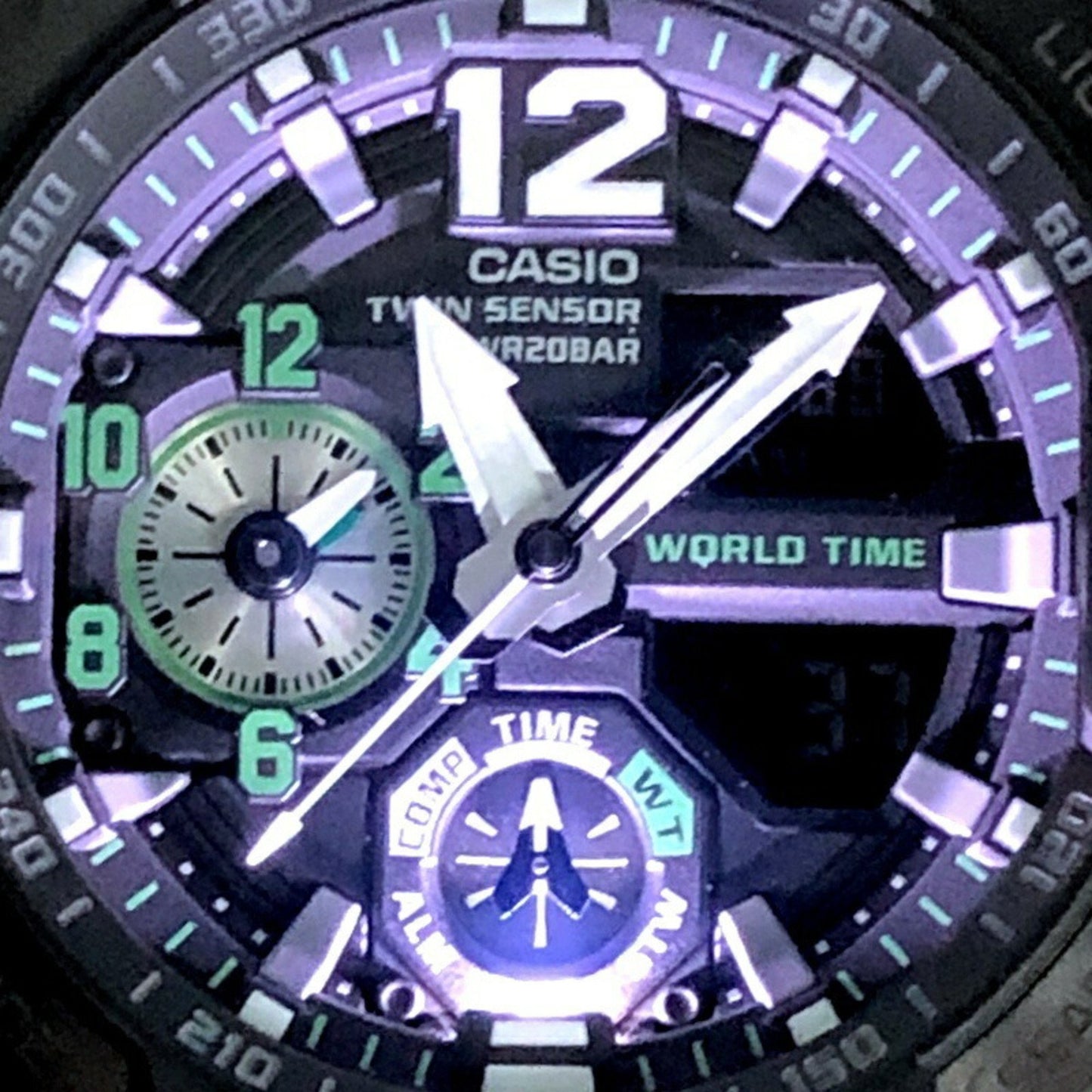 G-Shock Casio Ga-1100-1A3 Gravitymaster Watch With Twin Sensor