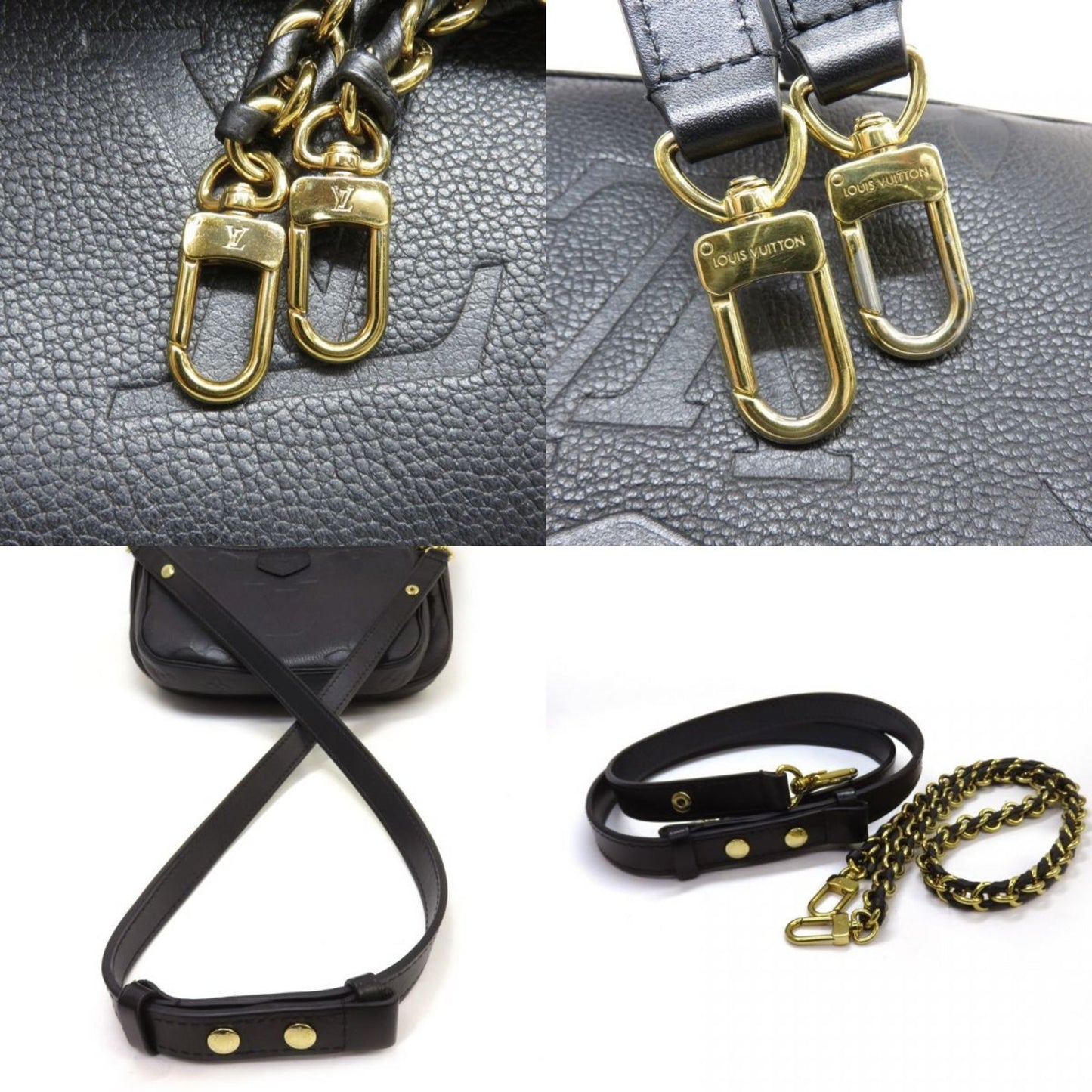 Louis Vuitton Monogram Empreinte Multi Pochette Accessoires Shoulder Bag M80399