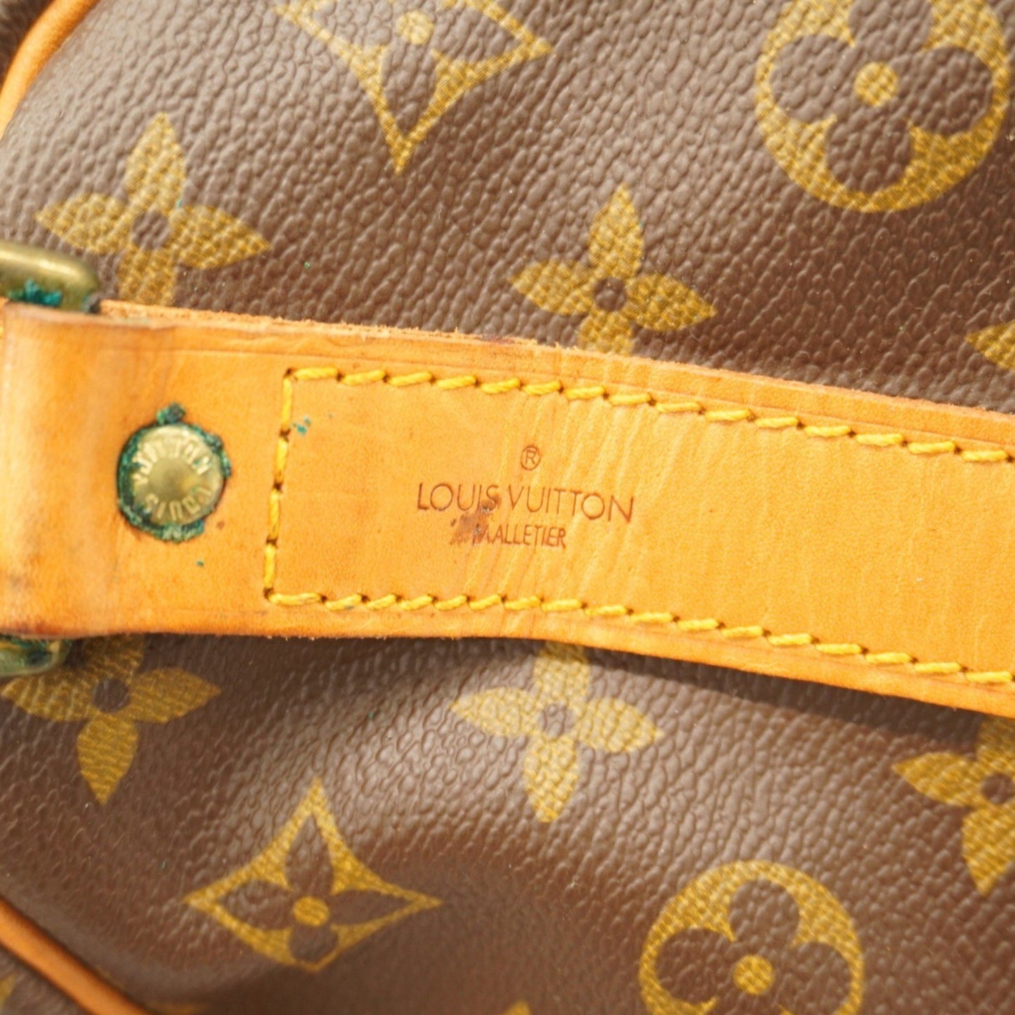 Louis Vuitton Monogram Keepall Bandouliere 60 Boston Bag M41412 Brown