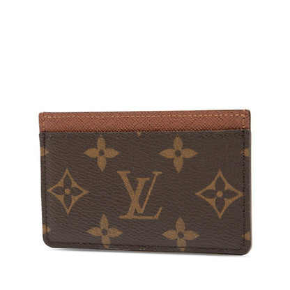 Louis Vuitton Monogram Porte Carte Sample Business Card Case/Card Case/Pass Case M61733 Brown