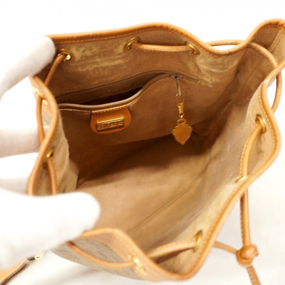 Gucci Micro Gg 001 86 0533 Shoulder Bag In Brown Leather