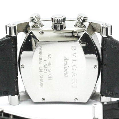 Polished Bvlgari Assioma Chronoragph Steel Automatic